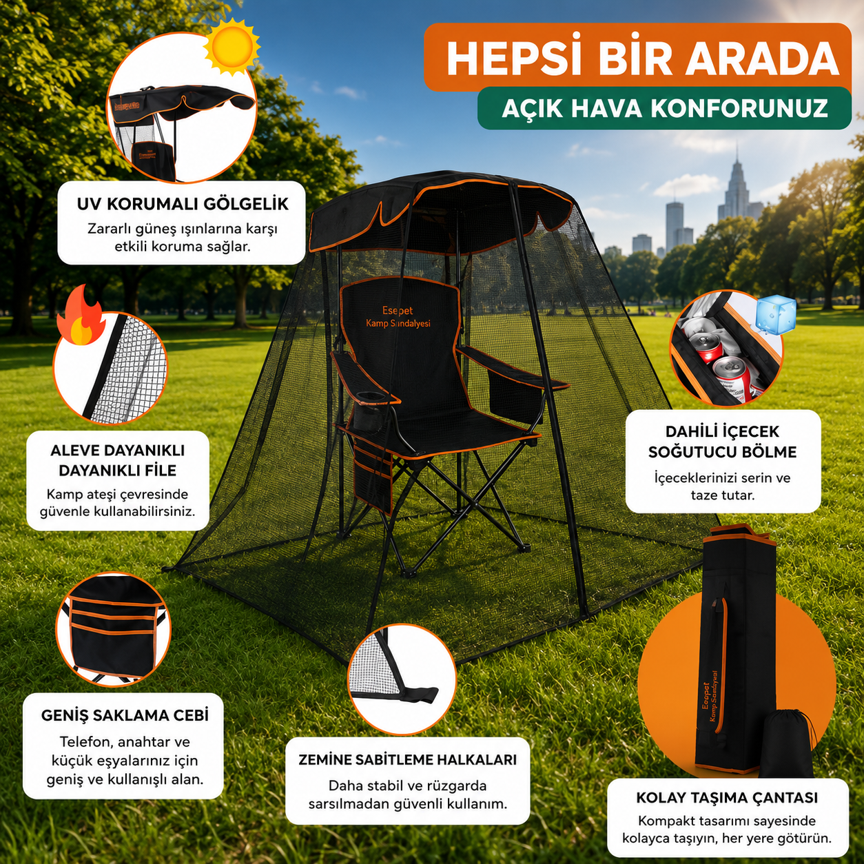 Tam Korumalı Kamp Sandalyesi™