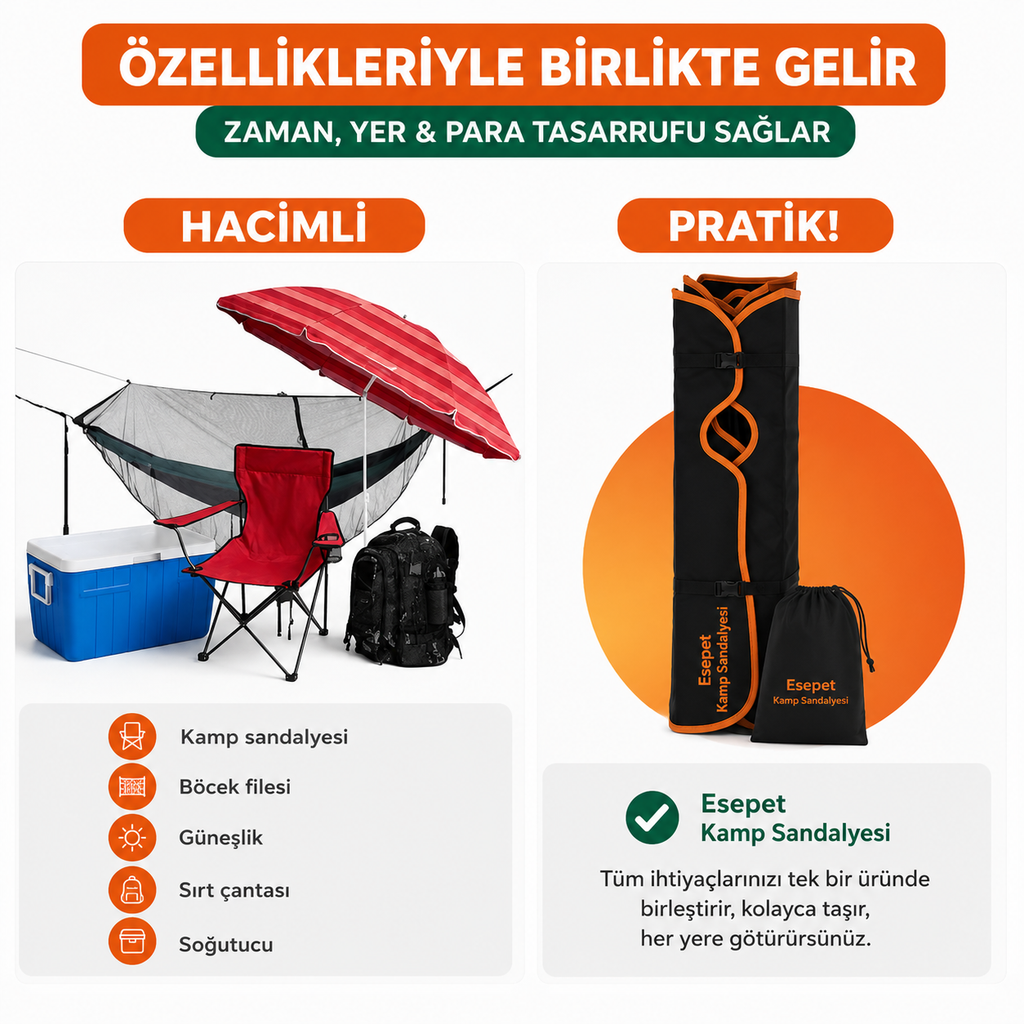 Tam Korumalı Kamp Sandalyesi™