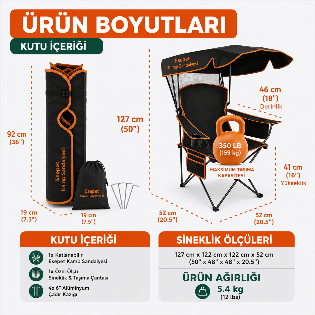 Tam Korumalı Kamp Sandalyesi™
